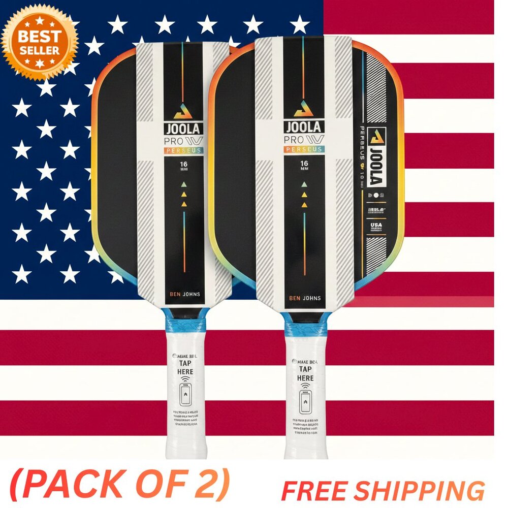JOOLA Perseus BEN JOHNS Pro IV 16mm Pickleball Paddle (PACK OF 2)